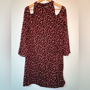 Shelia Rose Long Sleeve Patterned Dress